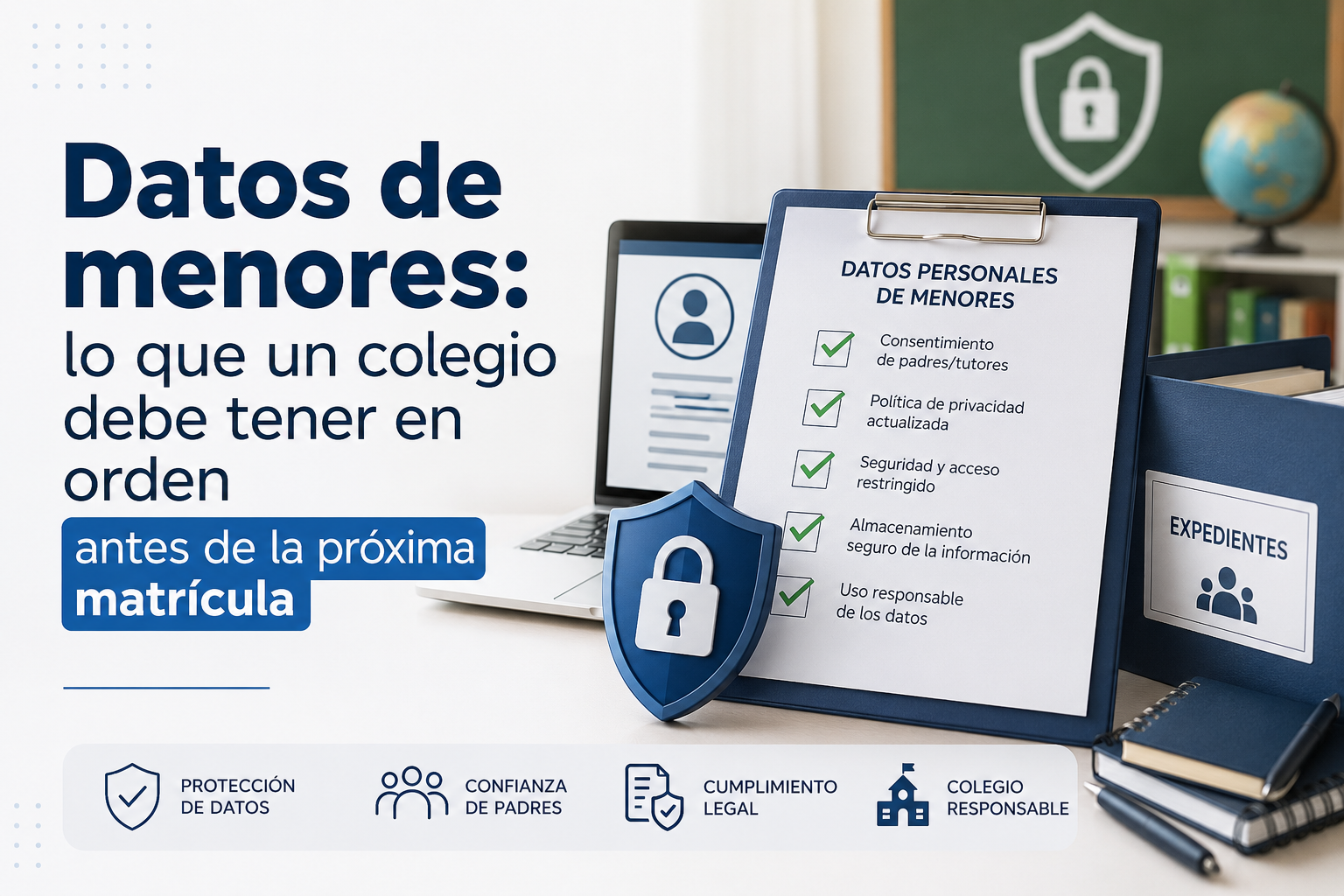 Datos de menores: lo que un colegio debe tener en orden antes de la próxima matrícula